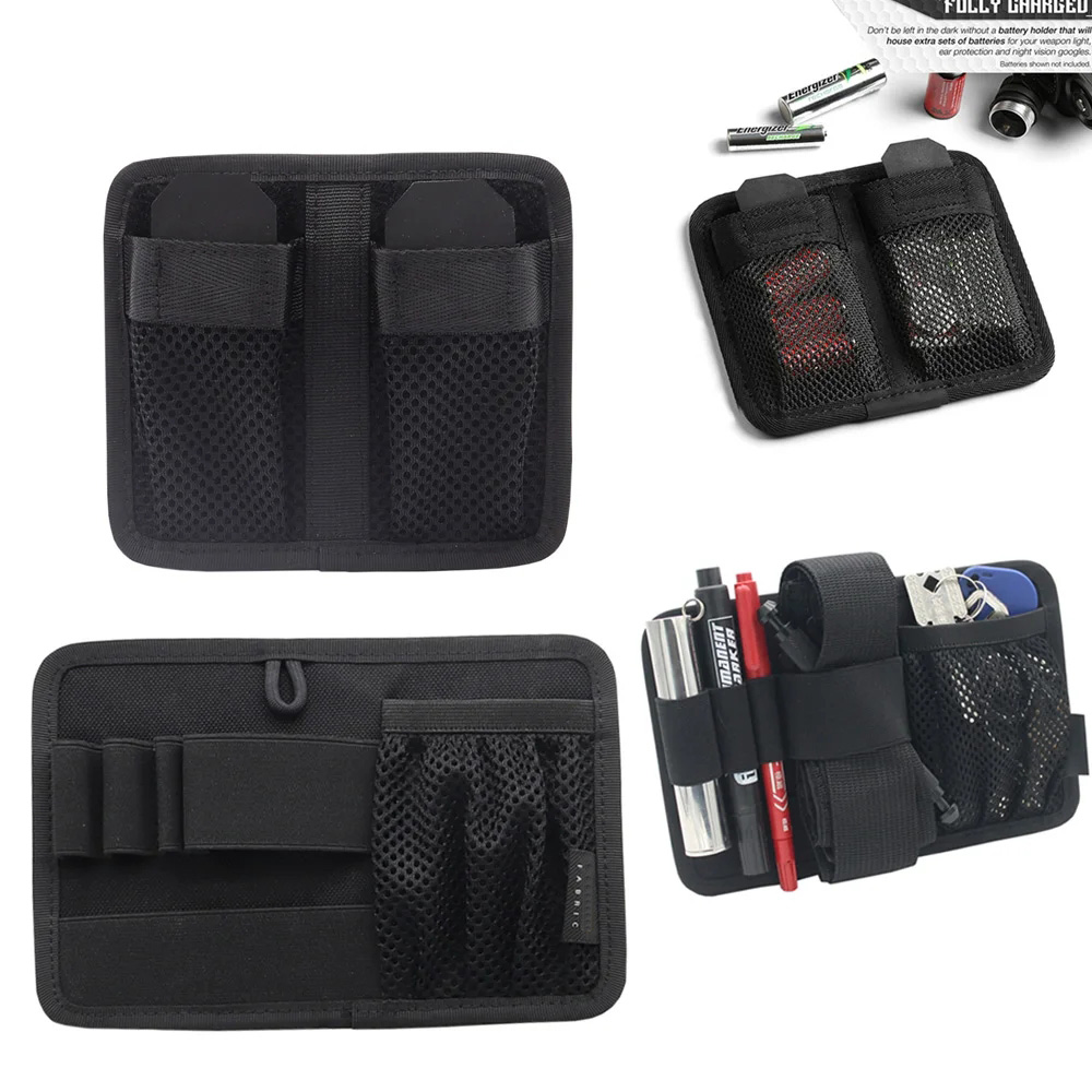 Edc Carry Pouch - タクティカルフックファスナーポーチ EDC アクセサリー収納メッシュバッグバックパックインサートポーチモジュラーパネルオーガナイザー管理者ポーチ