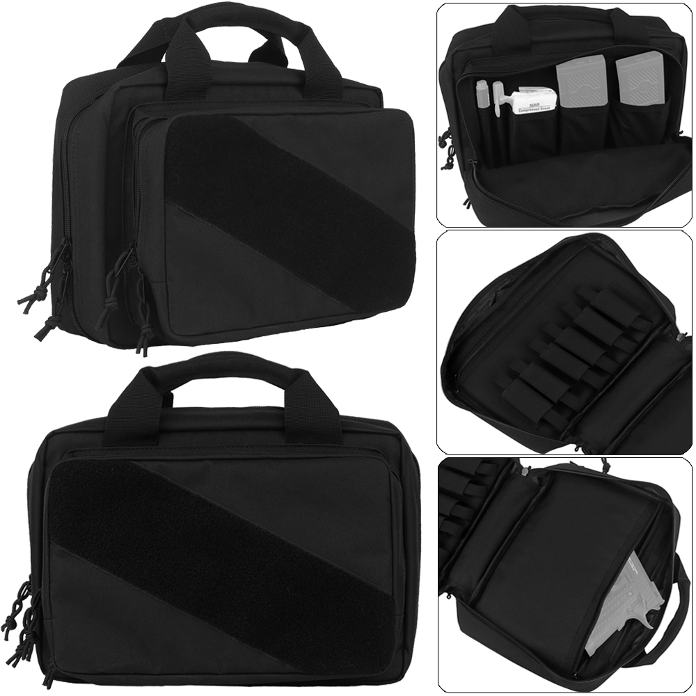 Edc Pistol Carry Bag - 戦術的なハンドバッグポーチピストルバッグポータブルキャリーケース 9 ミリメートル 5.56 マガジン収納ポーチ屋外狩猟エアガン EDC