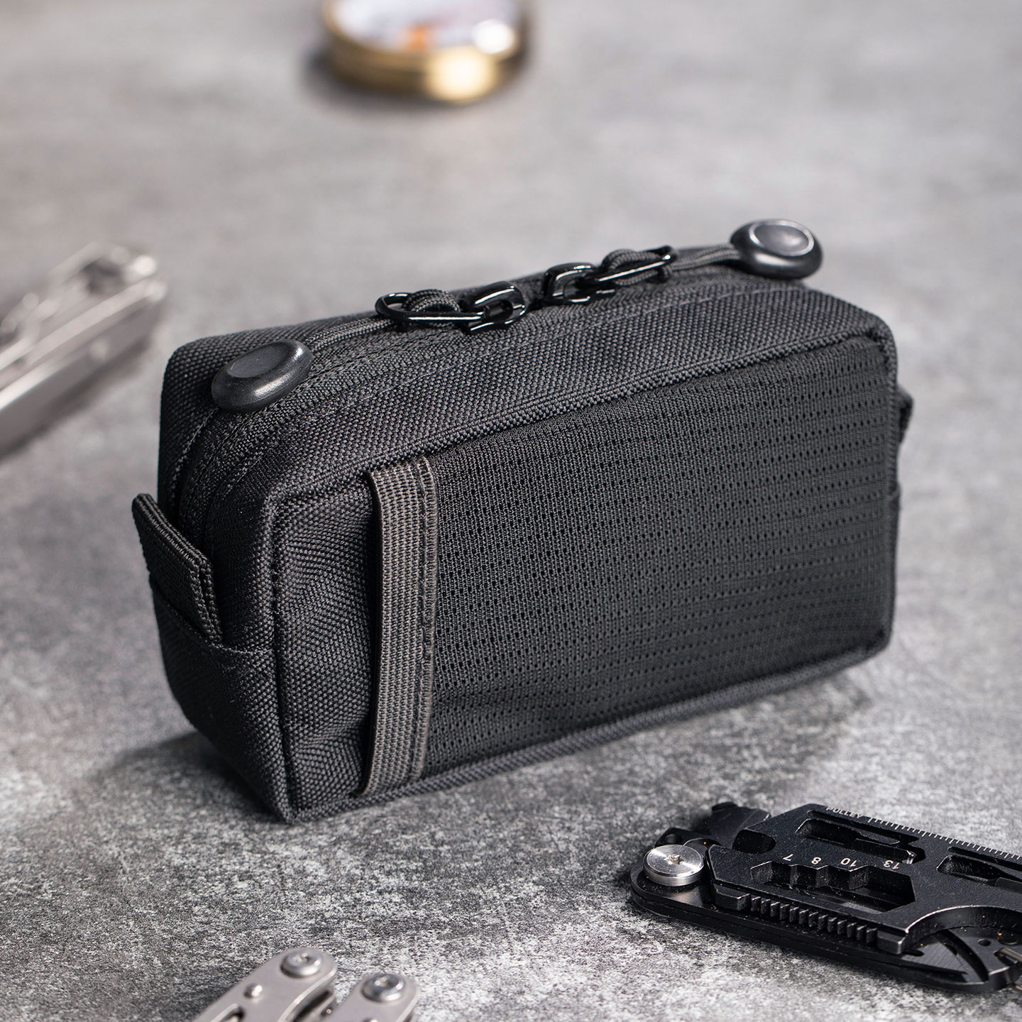 Edc Gear Every Day Carry - 戦術的なEDCオーガナイザーバッグ、耐久性のあるオックスフォード生地のギアポーチ、ポケットデザインでアウトドア、ハイキング、旅行、日常の持ち運びに最適
