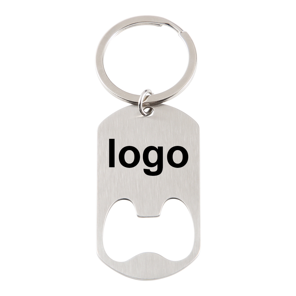 Bottle Opener Keyring - カスタム会社ロゴステンレス鋼キーホルダーパーソナライズ栓抜き記念品ギフト記念日ギフト
