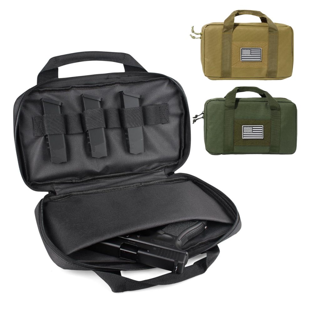 Edc Pistol Carry Bag - 屋外用ガンキャリーバッグ EDCツールポーチ ハンティングアクセサリー マガジンポーチホルダー ピストルハンドガン保護ケースホルスター