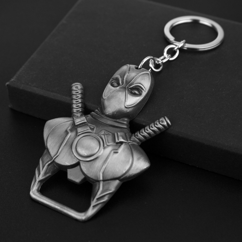 Bottle Opener Keyring - デッドプールキーホルダー トレンディなパーソナライズキーリング ボトルオープナー 車用バックパック飾り 女性と男性向け