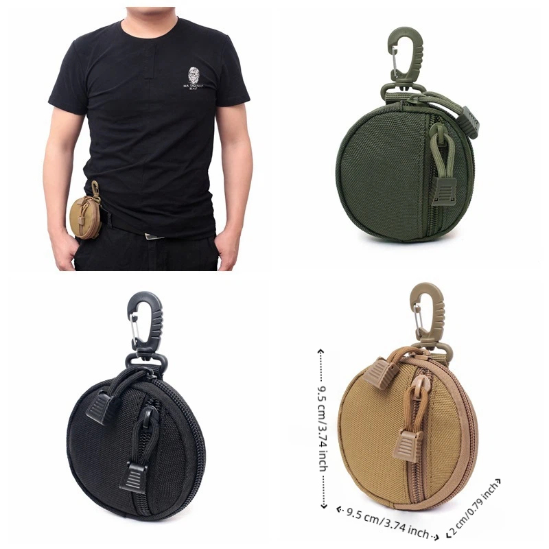 多機能アウトドアウエストバッグ、タクティカルナイロンミニキー - Edc Carry Pouch のレビューと価格