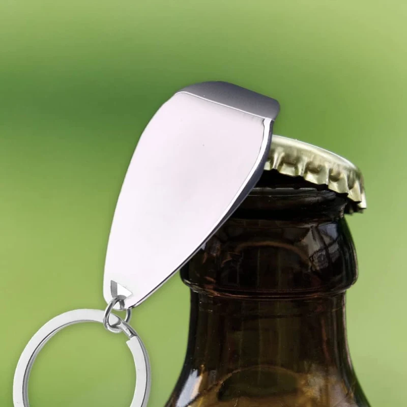 無料パーソナライズされた金属栓抜きキーホルダービールオープナ - Bottle Opener Keyring のレビューと価格