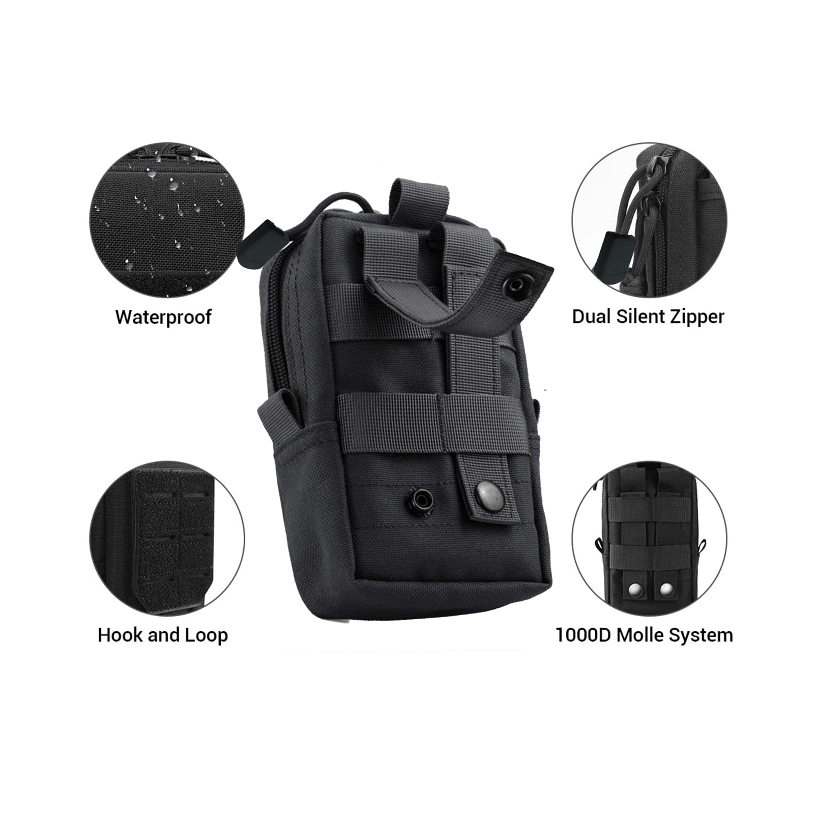 男性用タクティカルハイウエストバッグ,ツールポーチ,ユーティ - Edc Carry Pouch のレビューと価格