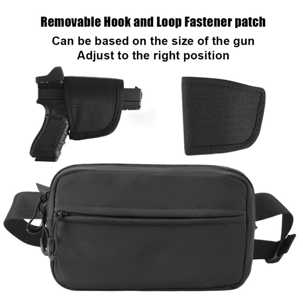 隠しキャリーウエストバッグ戦術的なファニーパックホルスターピ - Edc Pistol Carry Bag のレビューと価格