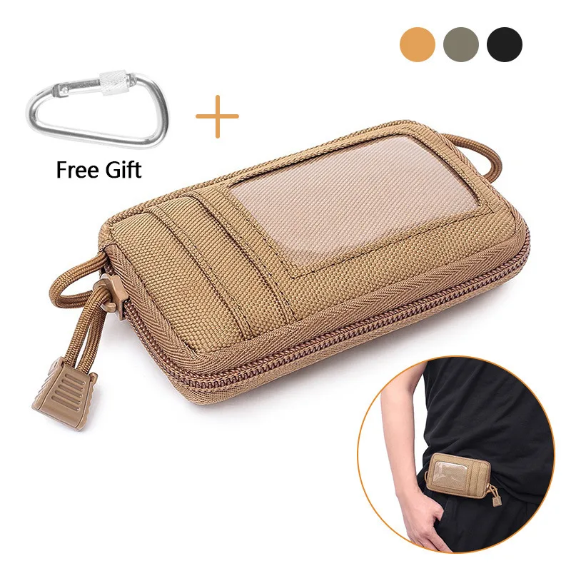 戦術的な EDC ポーチ屋外キー財布財布小銭入れカードスロッ - Edc Carry Pouch のレビューと価格