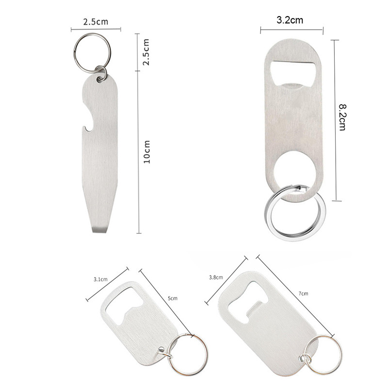 パーソナライズされたレーザー刻印ステンレス鋼,ソーダビールオ - Bottle Opener Keyring のレビューと価格