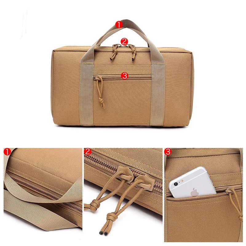 ガンキャリーバッグ EDC ツールポーチ アウトドアハンティ - Edc Pistol Carry Bag のレビューと価格