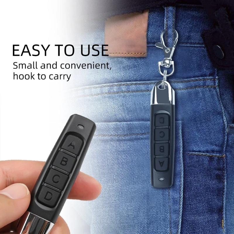 高互換性433MHZ自動4チャンネルコピー式リモコンガレージ - Bottle Opener Keyring のレビューと価格