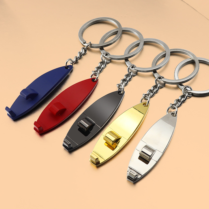 1個 カスタムキーホルダー 名入れ メタルサーフボード ボト - Bottle Opener Keyring のレビューと価格