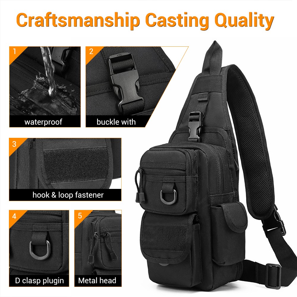 戦術ピストルバッグ隠しキャリーガンバッグクロスボディスリング - Edc Pistol Carry Bag のレビューと価格