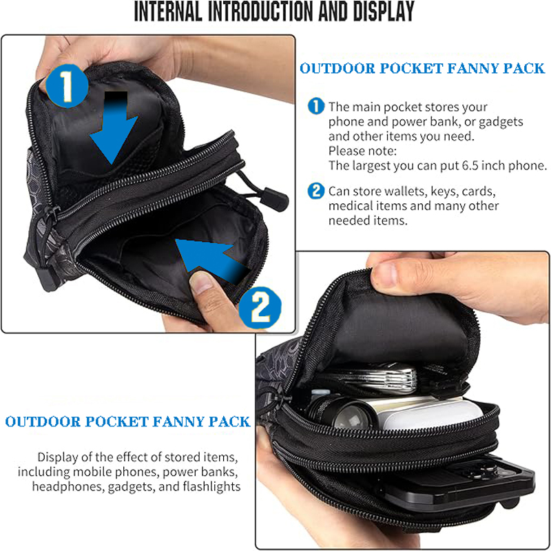 ユニバーサル EDC 戦術モールポーチウエストバッグ携帯電話 - Edc Carry Pouch のレビューと価格