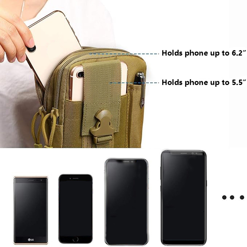 ユニバーサル EDC 戦術モールポーチウエストバッグ携帯電話 - Edc Carry Pouch のレビューと価格